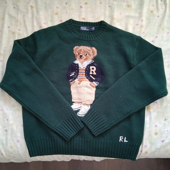 Polo Ralph Lauren Bear Wool-Cashmere Jumper NWOT - Picture 2 of 4